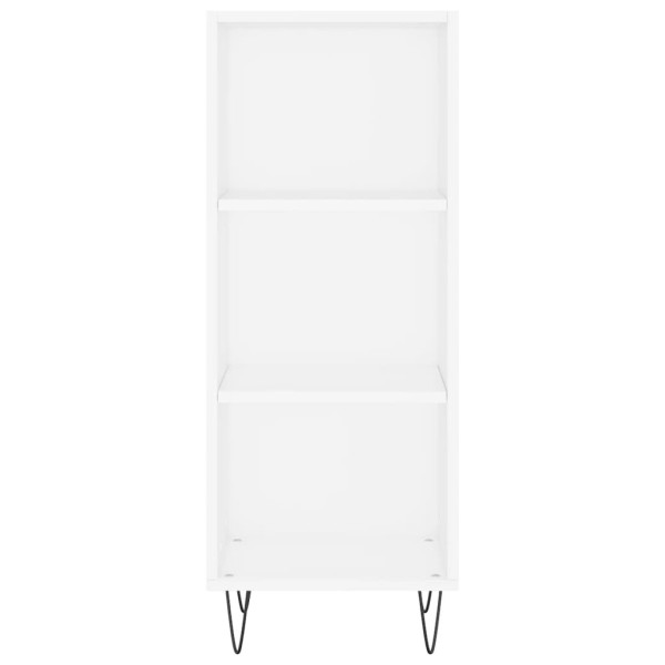 Aparador de madera de ingeniería blanco 34.5x32.5x90 cm M 4
