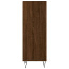 Aparador de madera de ingeniería marrón roble 34.5x32.5x90 cm 5