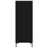 Aparador de madera de ingeniería negro 34.5x32.5x90 cm 5
