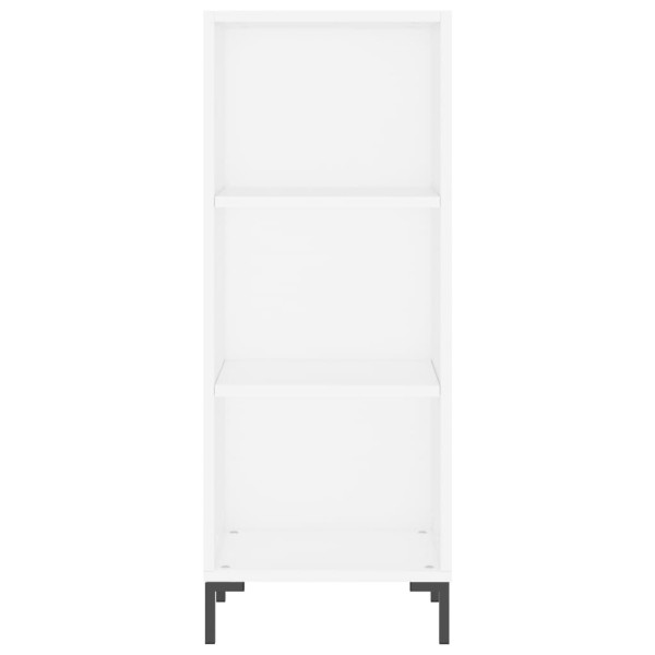 Aparador de madera de ingeniería blanco 34.5x32.5x90 cm M 4