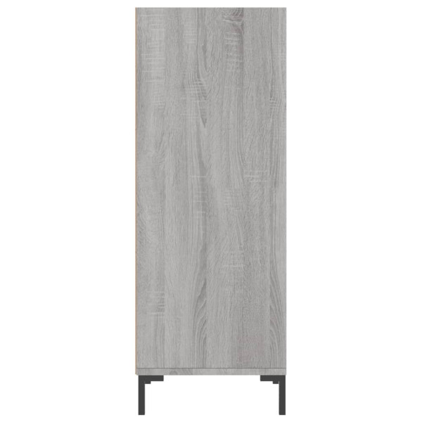 Aparador de madera de ingeniería gris Sonoma 34.5x32.5x90 cm M 5