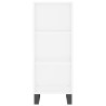Aparador 34.5x32.5x90 cm madeira processada branco 4