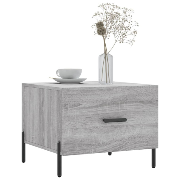 Mesa de centro madera contrachapada gris Sonoma 50x50x40 cm M 3