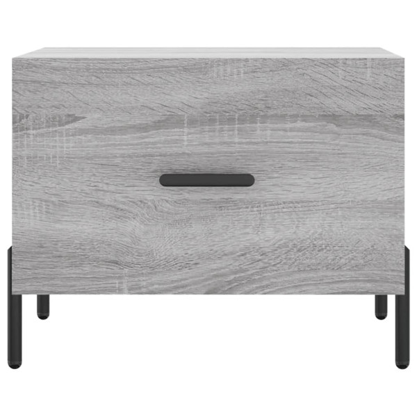 Mesa de centro madera contrachapada gris Sonoma 50x50x40 cm M 5
