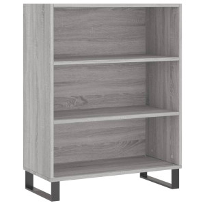 Estantería madera de ingeniería gris Sonoma 69.5x32.5x90 cm H