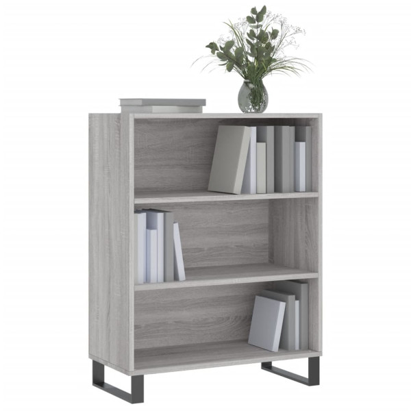Estantería madera de ingeniería gris Sonoma 69.5x32.5x90 cm M 3