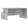 Mesa de centro madera de ingeniería gris hormigón 90x55x42.5 cm 2