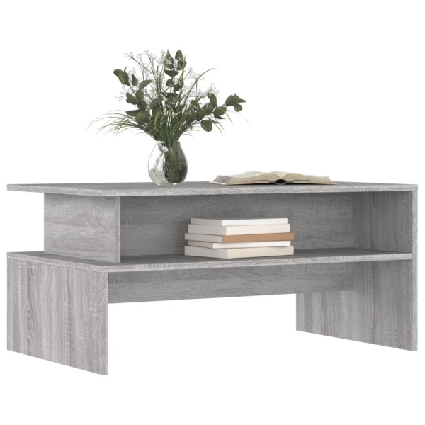 Mesa de centro madera de ingeniería gris Sonoma 90x55x42.5 cm M 3