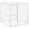 Perrera de exterior acero galvanizado plateado 2x2x2 m 2