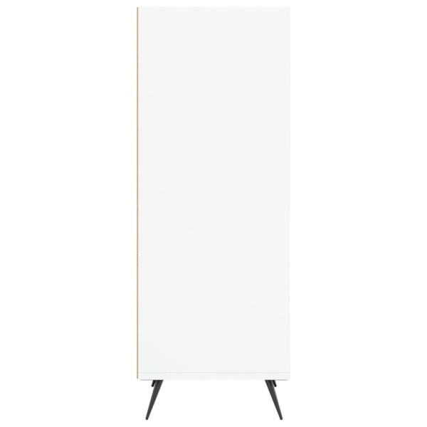 Armário c/ prateleiras 34.5x32.5x90 cm derivados madeira branco M 5