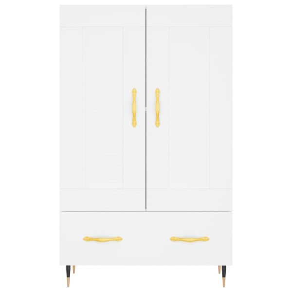 Aparador alto madera de ingeniería blanco 69.5x31x115 cm M 5