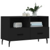 Mueble para TV madera contrachapada negro 80x36x50 cm 3
