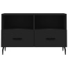 Mueble para TV madera contrachapada negro 80x36x50 cm 5