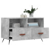 Mueble para TV madera contrachapada gris hormigón 80x36x50 cm 4