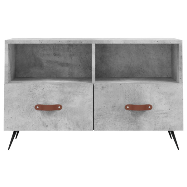 Mueble para TV madera contrachapada gris hormigón 80x36x50 cm M 5