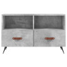 Mueble para TV madera contrachapada gris hormigón 80x36x50 cm 5