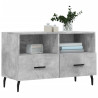 Mueble para TV madera contrachapada gris hormigón 80x36x50 cm 3
