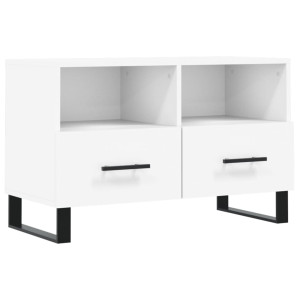 Mueble para TV madera contrachapada blanco 80x36x50 cm H