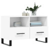 Mueble para TV madera contrachapada blanco 80x36x50 cm 3