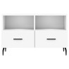 Mueble para TV madera contrachapada blanco 80x36x50 cm 5
