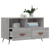 Mueble de TV madera de ingeniería gris Sonoma 80x36x50 cm 4