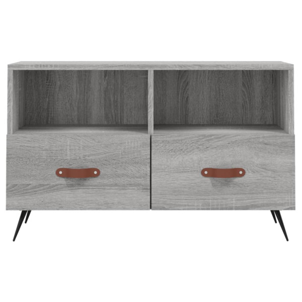 Mueble de TV madera de ingeniería gris Sonoma 80x36x50 cm M 5
