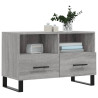 Mueble de TV madera de ingeniería gris Sonoma 80x36x50 cm 3