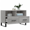 Mueble de TV madera de ingeniería gris Sonoma 80x36x50 cm 4