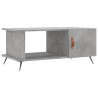 Mesa de centro madera contrachapada gris hormigón 90x50x40 cm 2