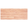Tablero mesa madera tratada roble borde natural 120x50x4 cm 1