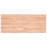 Tablero mesa madera tratada roble borde natural 120x50x6 cm 1
