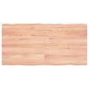Tablero mesa madera tratada roble borde natural 120x60x6 cm 1