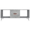 Mesa de centro madera contrachapada gris hormigón 102x50x40 cm 5