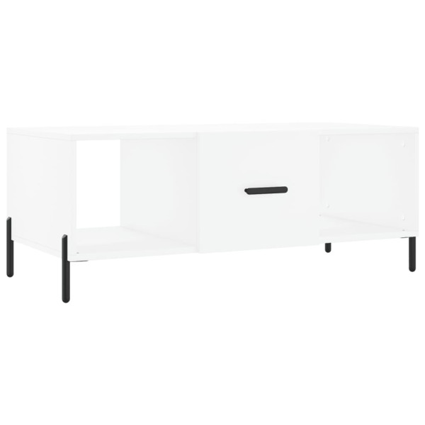 Mesa de centro madera contrachapada blanco 102x50x40 cm M 2