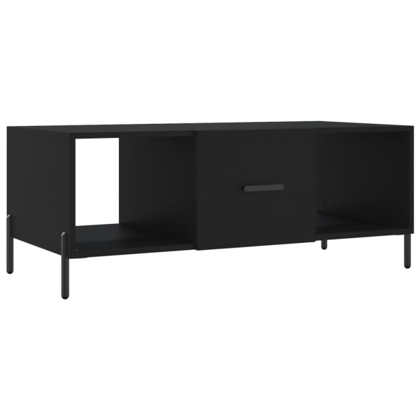 Mesa de centro madera contrachapada negro 102x50x40 cm M 2