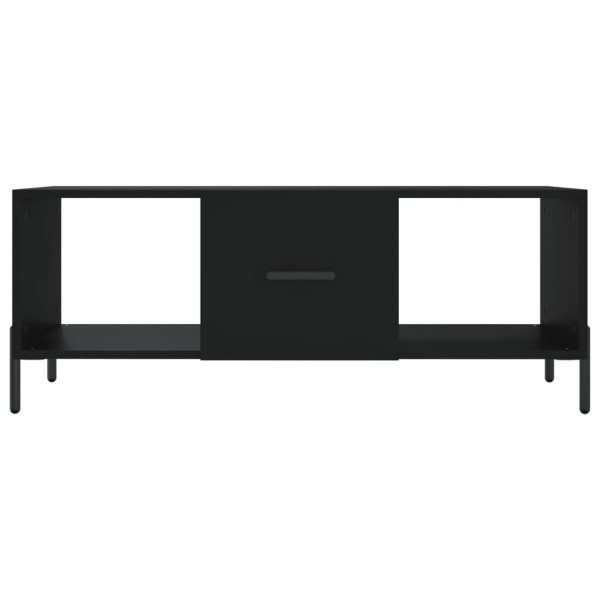 Mesa de centro madera contrachapada negro 102x50x40 cm M 5