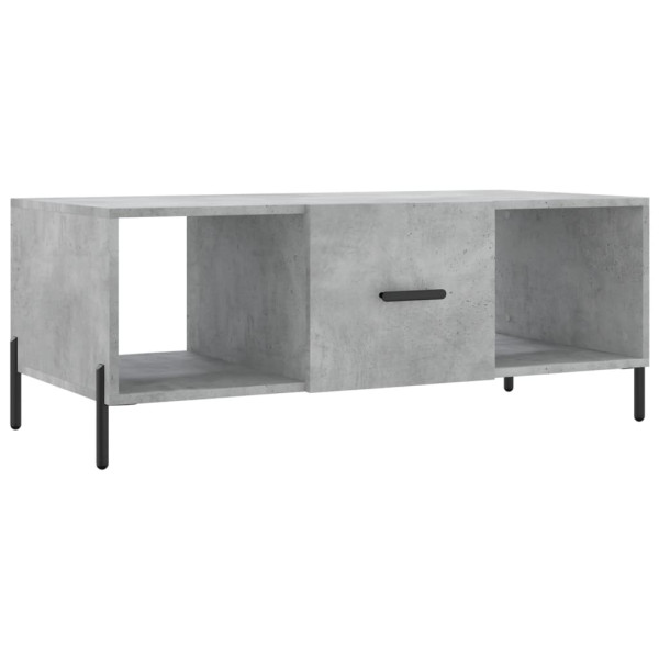 Mesa de centro madera contrachapada gris hormigón 102x50x40 cm M 2