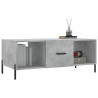 Mesa de centro madera contrachapada gris hormigón 102x50x40 cm 3