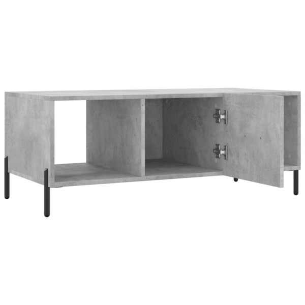 Mesa de centro madera contrachapada gris hormigón 102x50x40 cm M 5