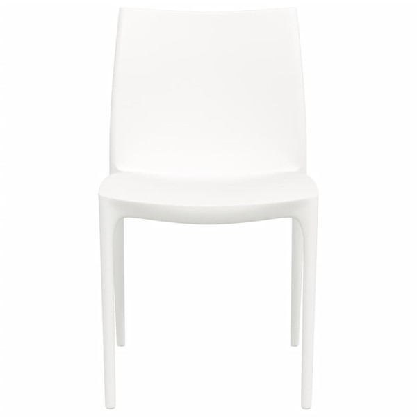 Cadeiras de jardim 2 pcs polipropileno 50x46x80 cm cor creme M 4