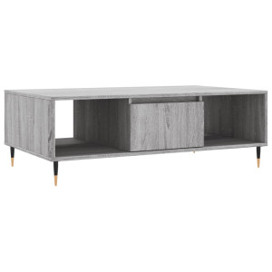 Mesa de centro madera de ingeniería gris Sonoma 104x60x35 cm H