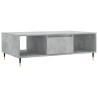 Mesa de centro madera de ingeniería gris hormigón 104x60x35 cm 2