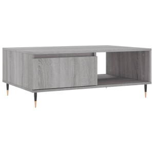 Mesa de centro madera de ingeniería gris Sonoma 90x60x35 cm H