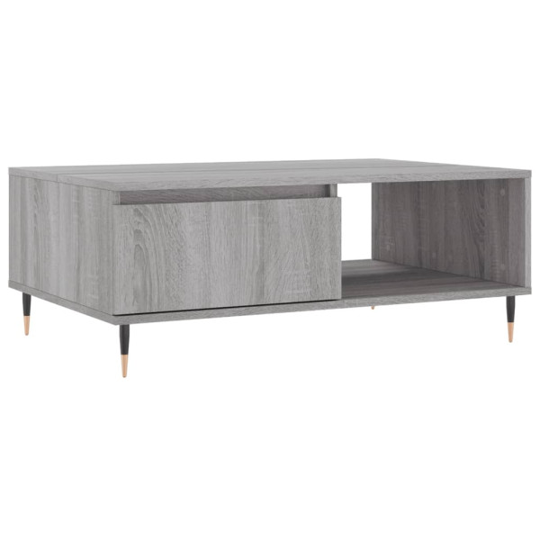 Mesa de centro madera de ingeniería gris Sonoma 90x60x35 cm M 2