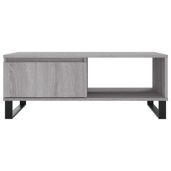 Mesa de centro madera de ingeniería gris Sonoma 90x60x35 cm M 5