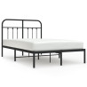 Estrutura de cama com cabeceira 120x200 cm metal preto 2