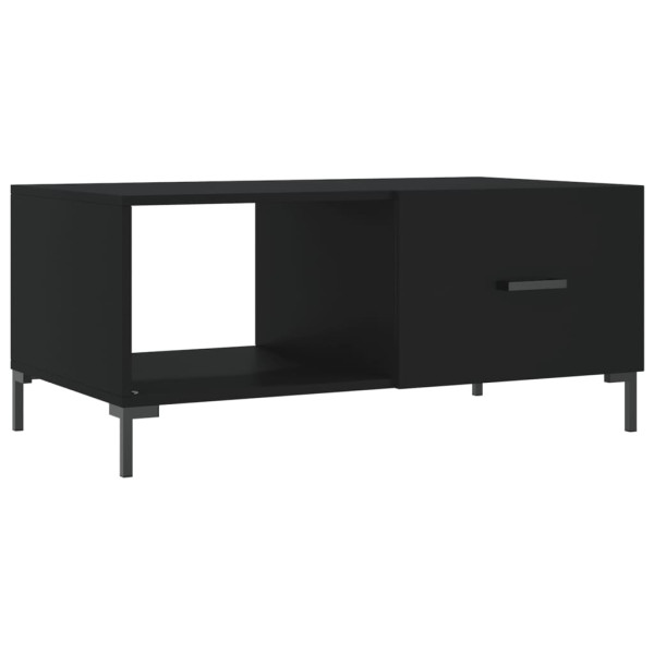 Mesa de centro madera contrachapada negro 90x50x40 cm M 2