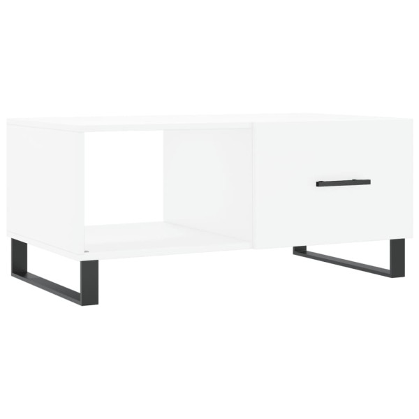 Mesa de centro madera contrachapada blanco 90x50x40 cm M 2