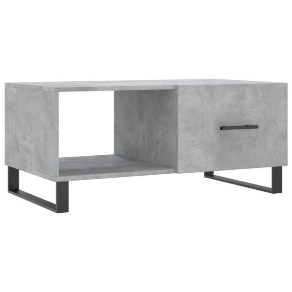 Mesa de centro madera contrachapada gris hormigón 90x50x40 cm M 2