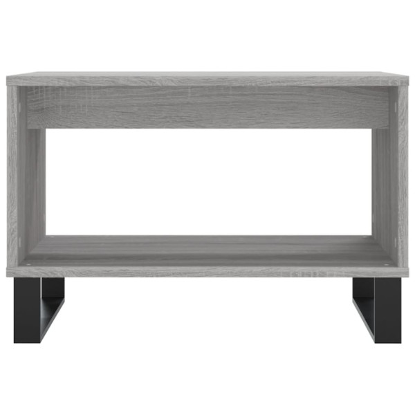 Mesa de centro madera de ingeniería gris Sonoma 60x50x40 cm M 4